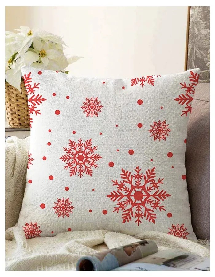 Red Christmas 4 db karácsonyi párnahuzat és asztali futó szett - Minimalist Cushion Covers