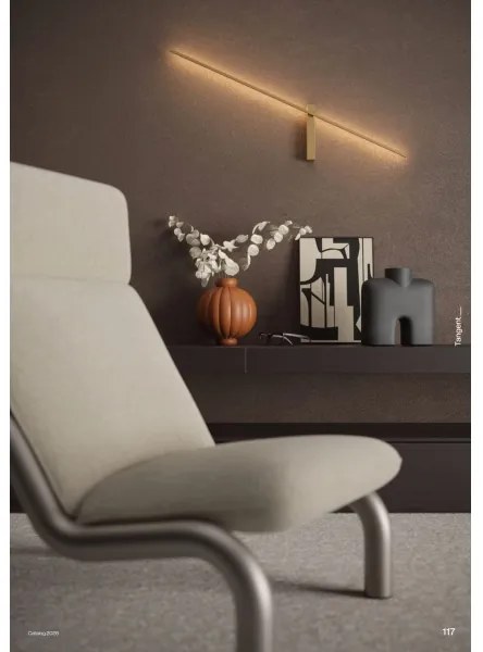 Redo 01-4674 - LED fali lámpatest TANGENT LED/9W/230V CRI 90 aranyszínű