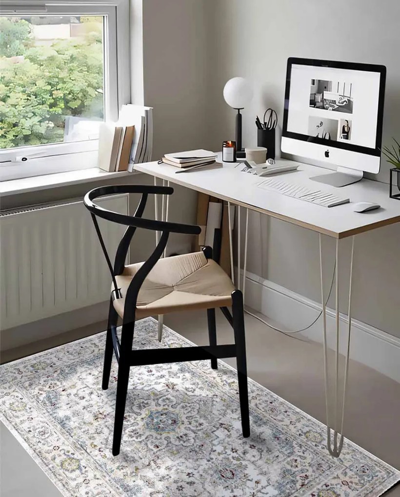 Carpetum bézs, klasszikus, virágmintás szőnyeg 140x200