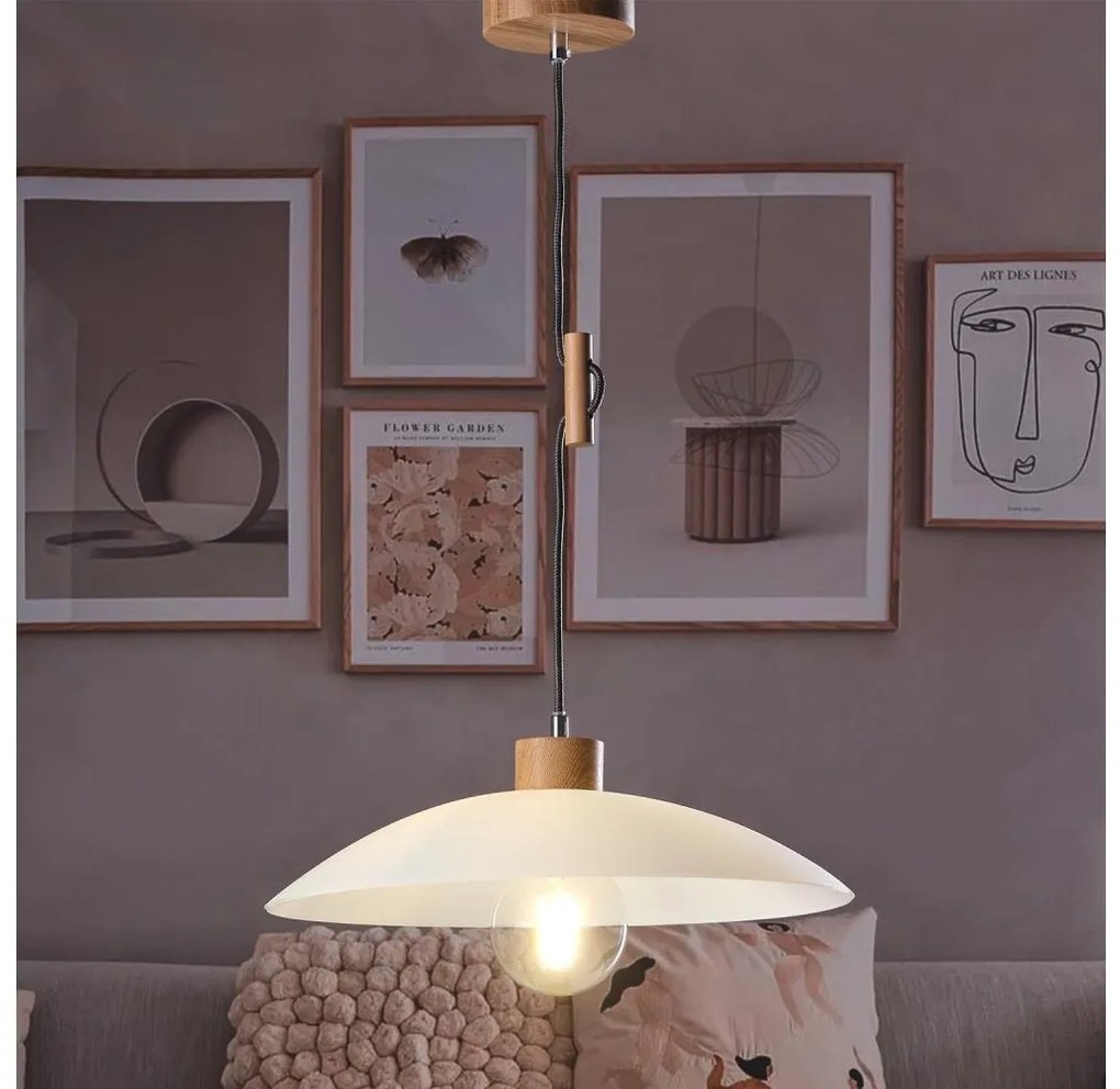 ONLI - Csillár zsinóron OHANA 1xE27/22W/230V tölgy