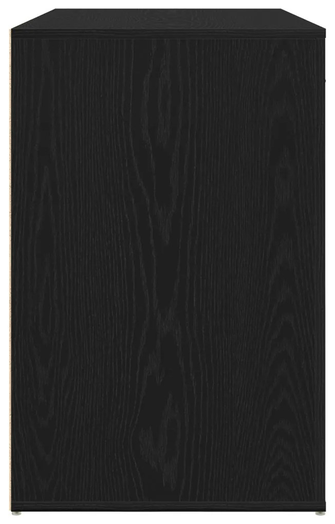 Íróasztal Fekete Tölgy 100x49x75 cm Műszaki Fa