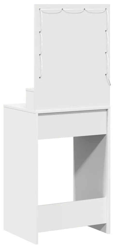 LED-es sminktükör fehér 50x41x135 cm