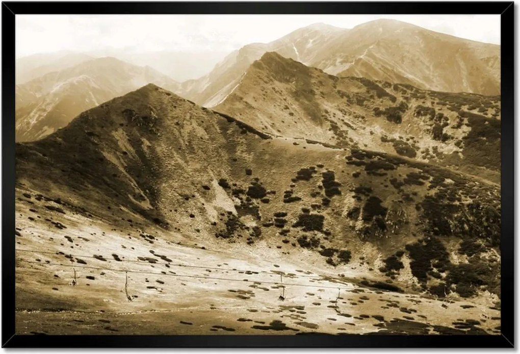 Poszterek keretben 60x40 Tátra Lengyel hegyek Kilátás
