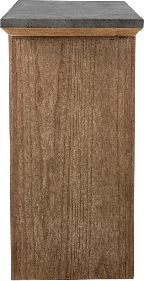 Natúr színű konzolasztal fém asztallappal 40x110 cm Riva – Bloomingville