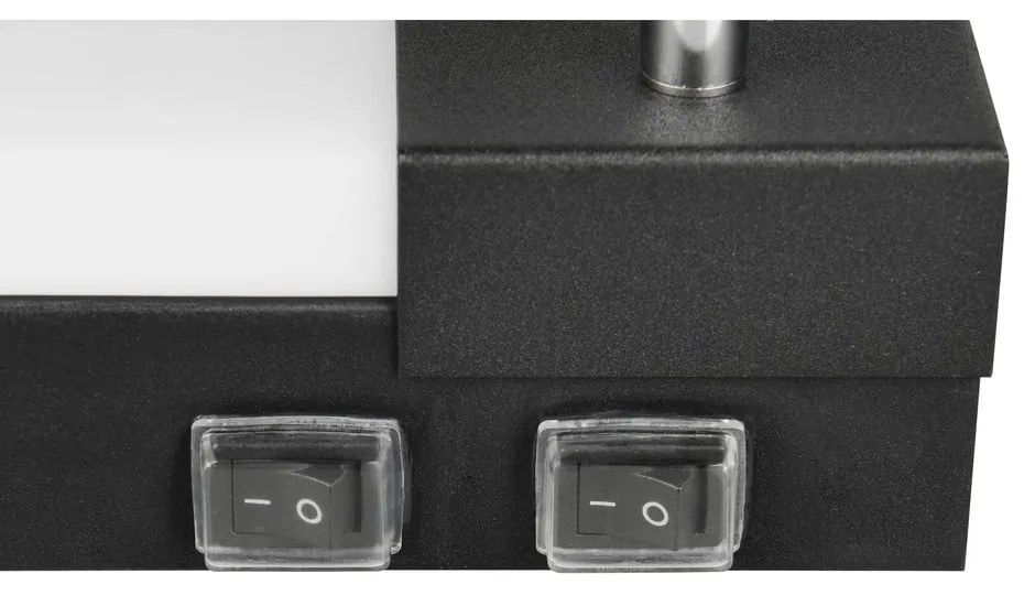 Matt fekete LED fali lámpa Enrico – Trio