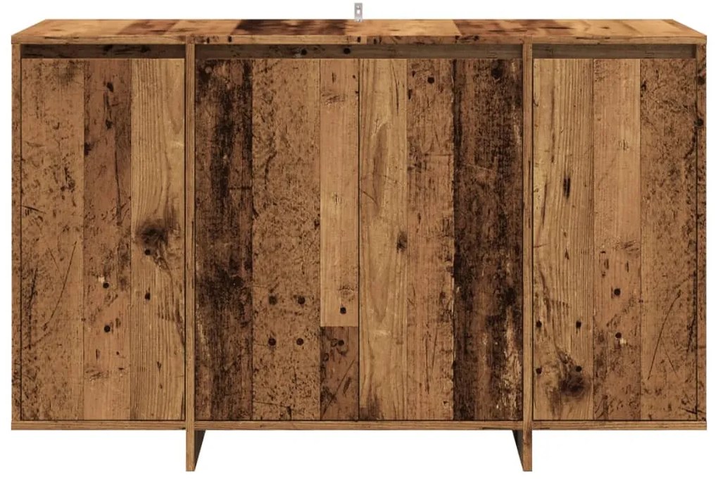 antik fa színű szerelt fa tálalószekrény 120x41x75 cm