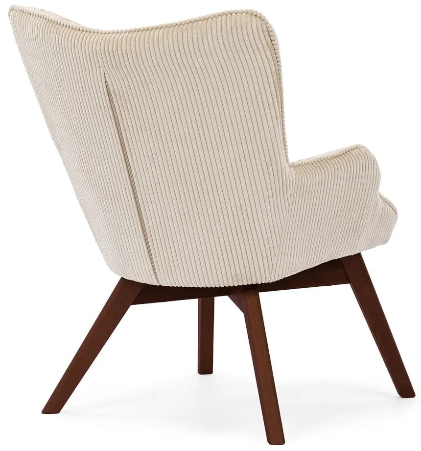 Bézs kordbársony fotel Niko – Ropez