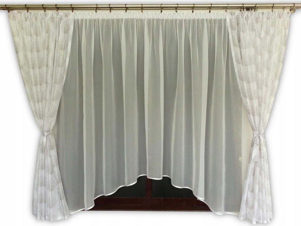 Mg Kpl Függöny Fátyol Függöny Csillár Bézs len