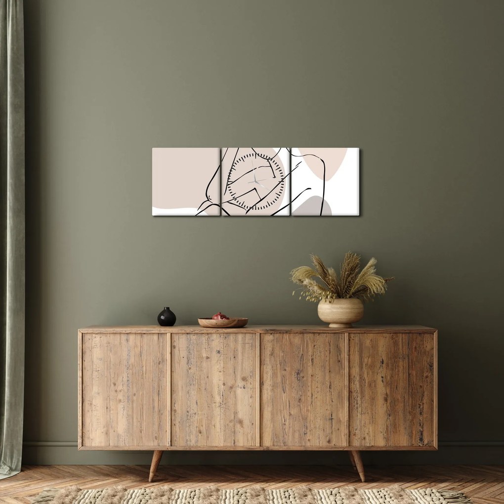 Kép - Női test vonal művészet N⁰1 (órával) (90x30 cm)