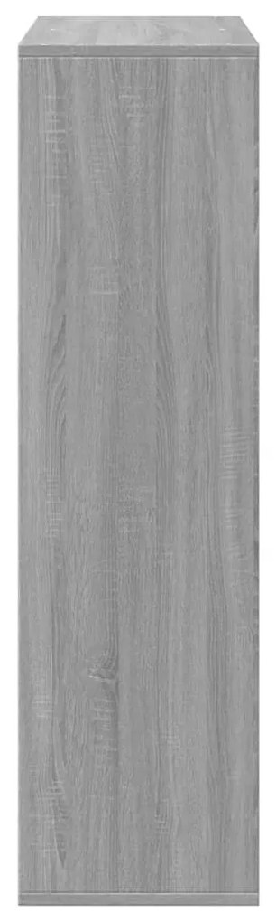 szürke sonoma szerelt fa elválasztó könyvespolc 69,5x29x103,5cm