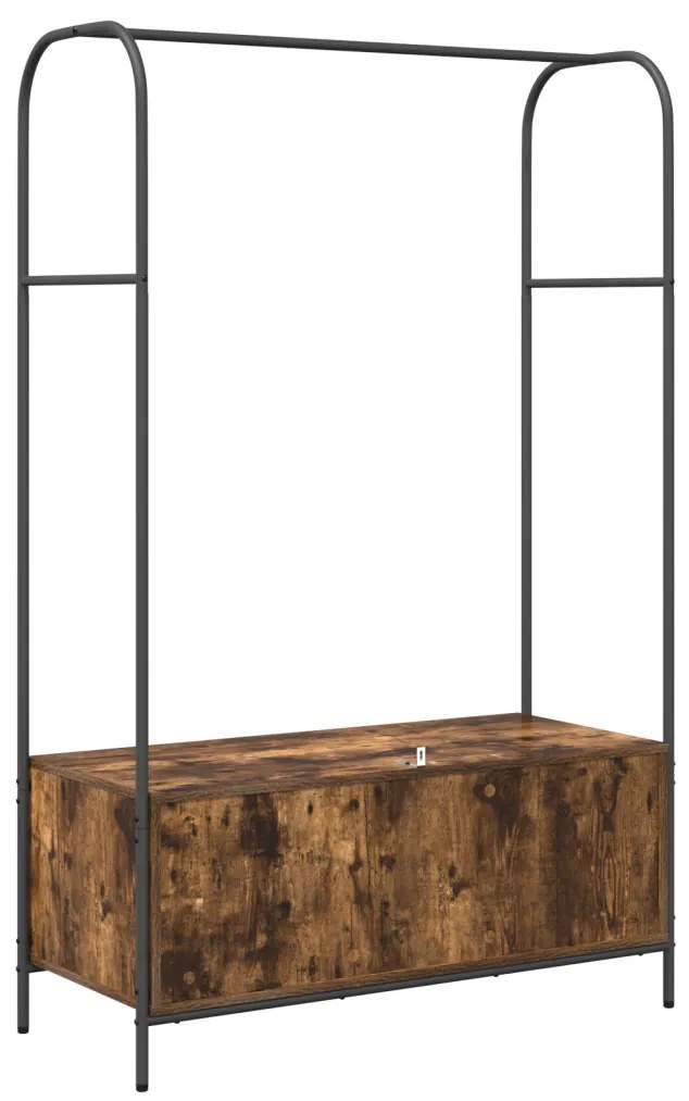 Ruhatartó füstölt tölgy 100x44x160 cm