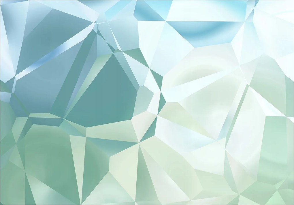 Fotótapéta Jégkristályok és üvegek 3D geometria Absztrakt 416x290 +ragasztó