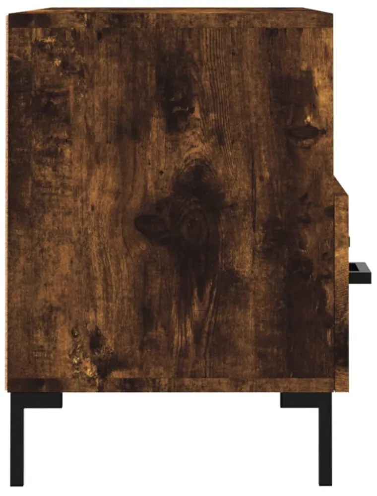 füstös tölgy színű szerelt fa TV-szekrény 80 x 36 x 50 cm