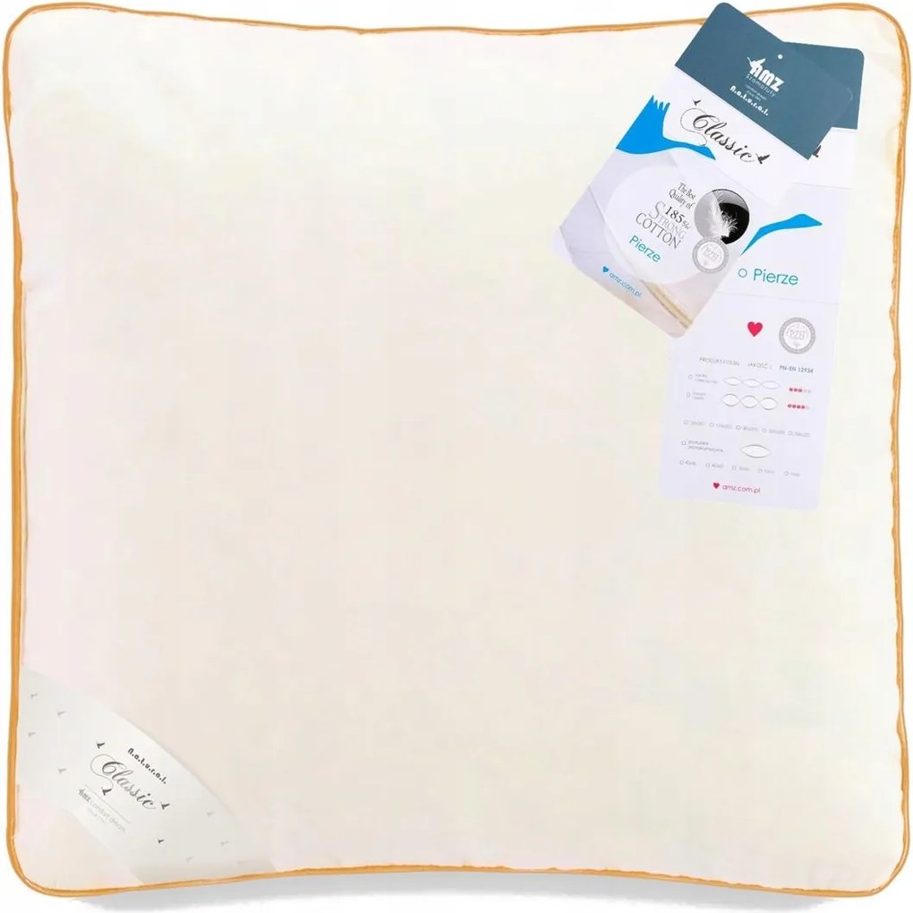 Tollpárna 50x60 Amz krémszínű pamut