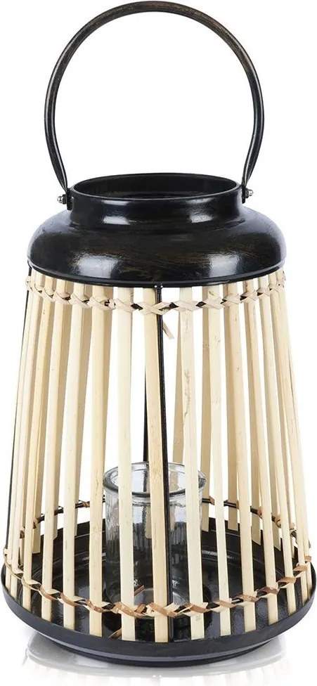 Lampion Bambusz gyertyatartó Boho kerti ház