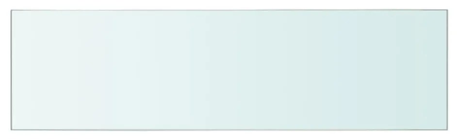 vidaXL 50x12 cm átlátszó panel üvegpolc