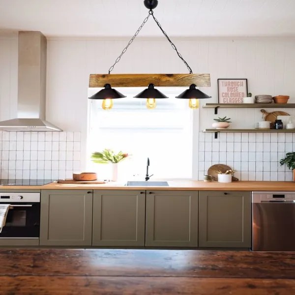 Csillár láncon SAPKA 3xE27/60W/230V