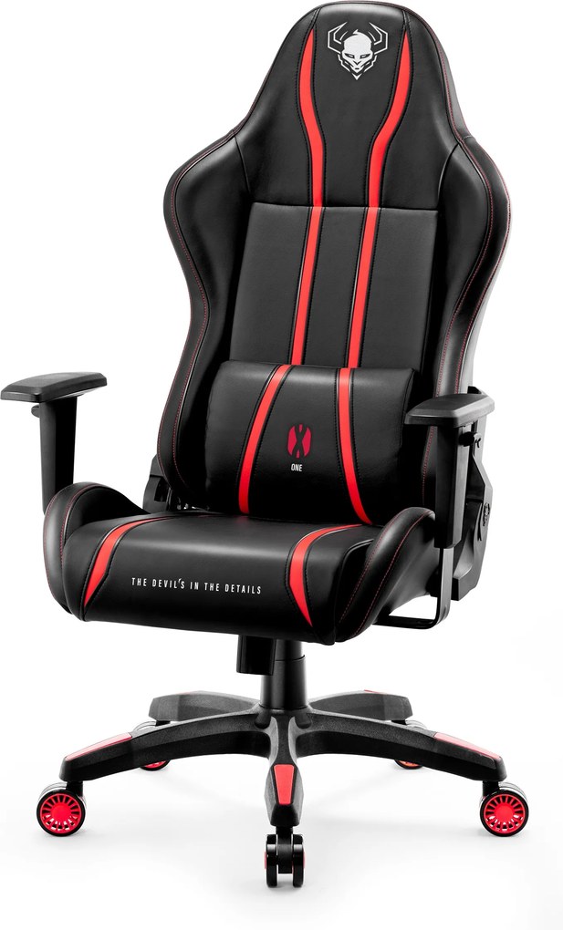 Gamer szék műbőr Normal Size, fekete-piros: Diablo X-One 2.0