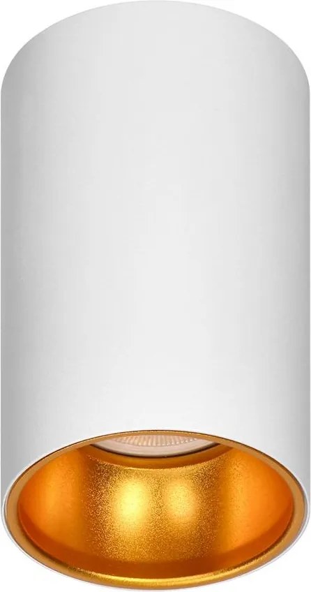 Eliza, mennyezeti lámpatest, GU10, IP20, kerek, fehér-arany, alumínium