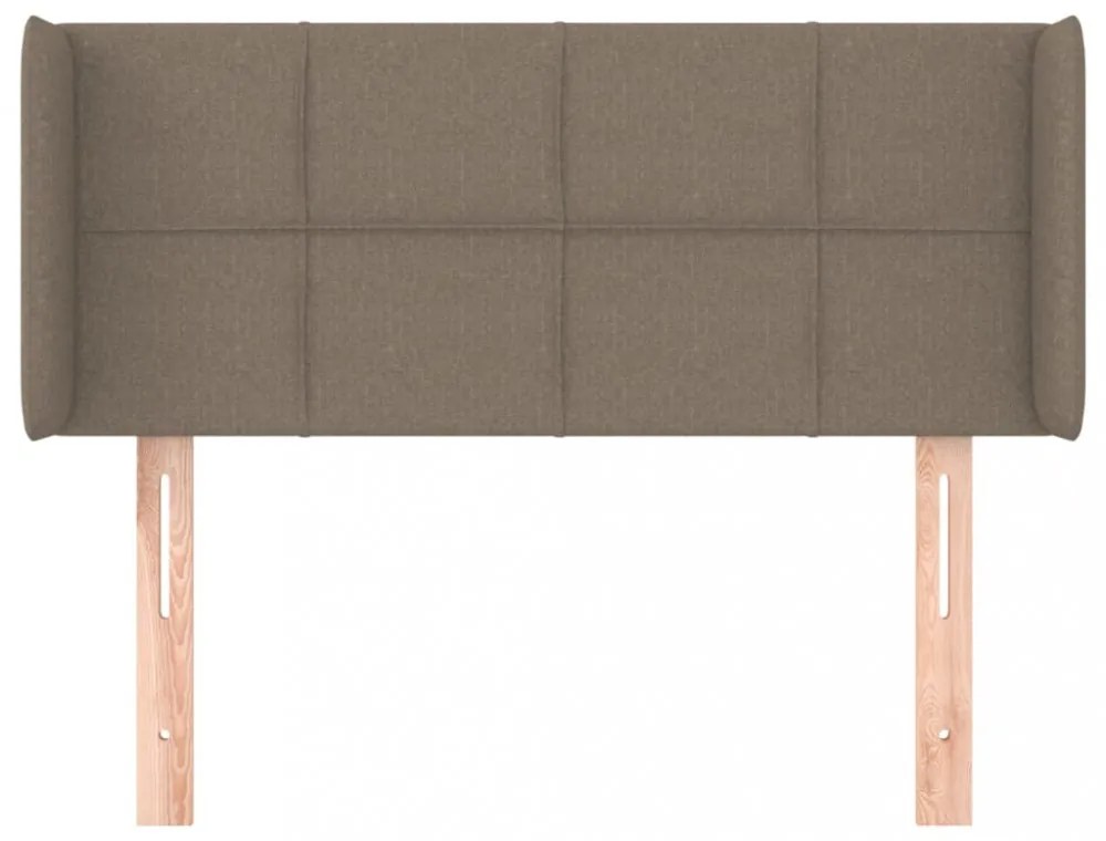 tópszínű szövet fejtámla 93x16x78/88 cm