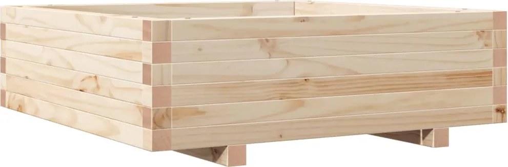 vidaXL tömör fenyő kerti virágláda 80x80x26,5 cm
