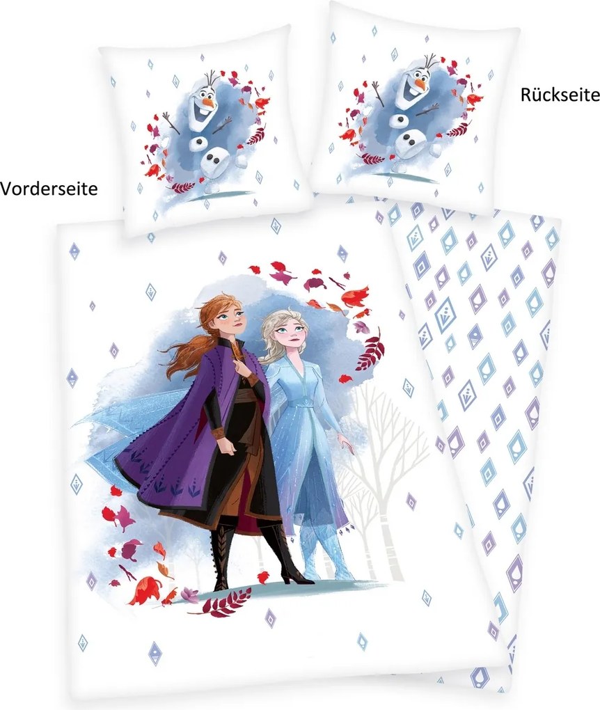 Herding Pamut ágynemű Jégkirályság, 135 x 200 cm, 80 x 80 cm