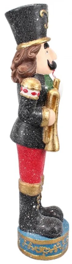 Nagy diótörő figura zöld piros 65 cm