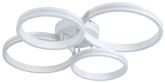 Top Light - LED Dimmelhető felületre szerelhető csillár OLYMP LED/65W/230V kerek fehér + távirányító