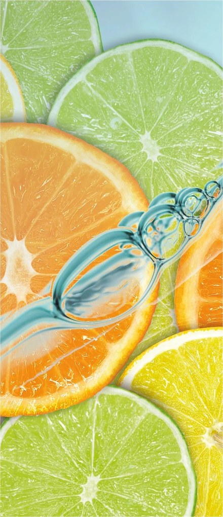 Flizelin fotótapéta Friss citrus energia nyári vitaminok 91x211 +ragasztó