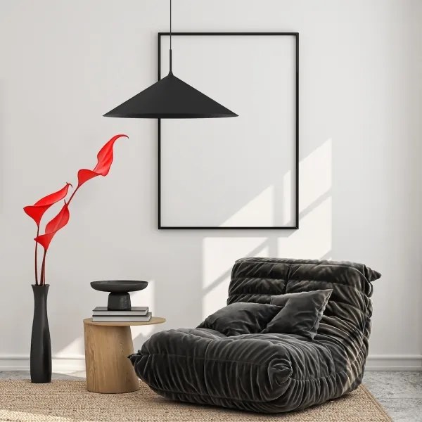 CAPITAL kábeles csillár 1xGX53/15W/230V, átmérő 60 cm, fekete