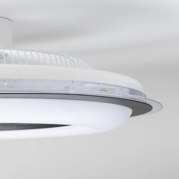 Brilagi - LED Dimmelhető lámpa ventilátorral RONDA LED/48W/230V fekete + távirányító