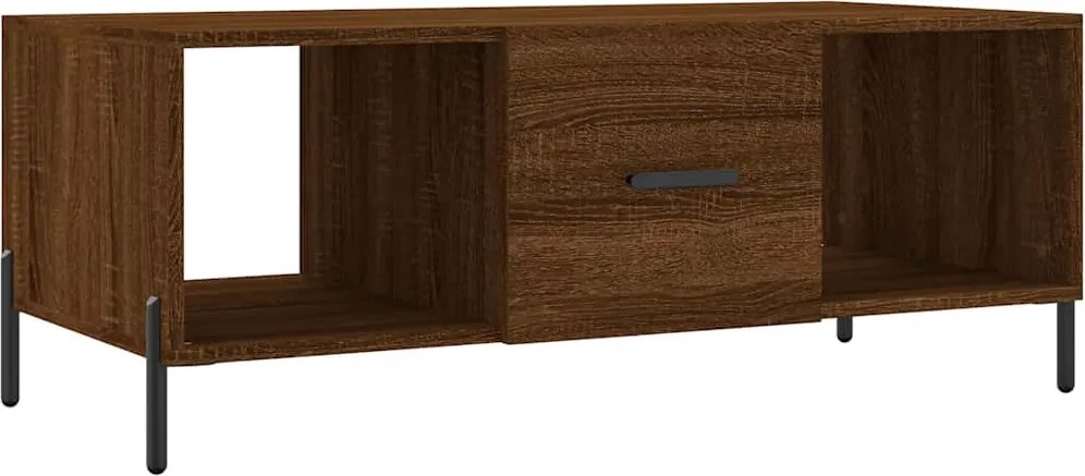 vidaXL barna tölgyszínű szerelt fa dohányzóasztal 102 x 50 x 40 cm