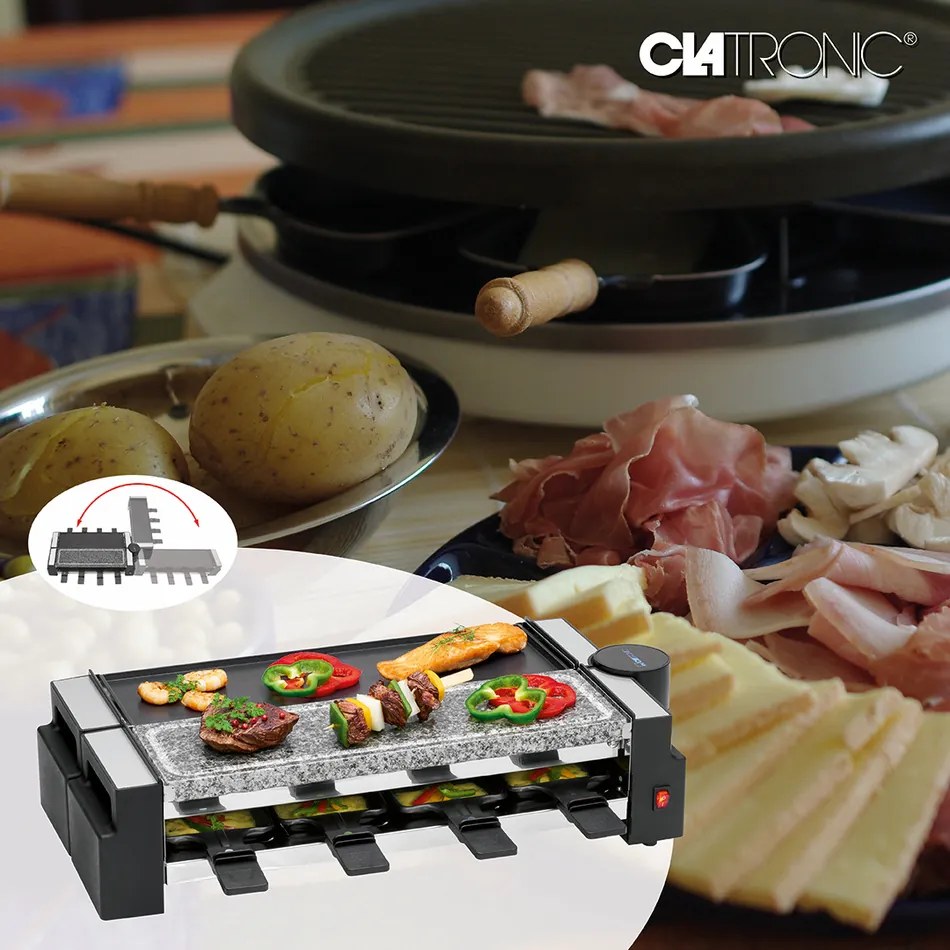 Clatronic RG 3678 raclette grill 2in1