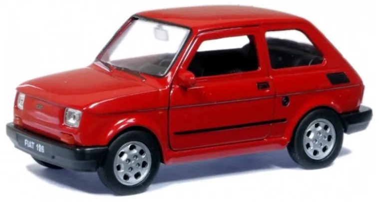 1:30 Polski Fiat 126 Fém Makett Autó Játék Modell