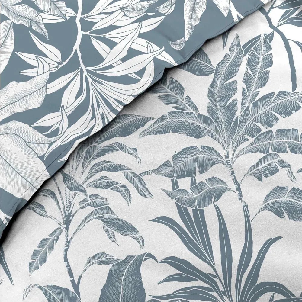 Fehér-kék kétszemélyes-hosszabbított pamut ágyneműhuzat 240x220 cm Hera – douceur d'intérieur