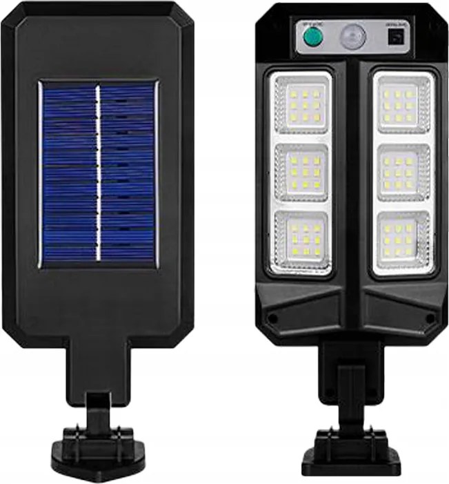 Napelemes Utcai Lámpa Led Slim Kerti Lámpa Pir Érzékelő 3,2W Távirányító