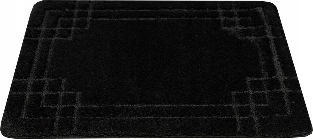 Fürdőszobaszőnyeg Csúszásgátló Fekete Vonalak Mozaik Szőnyeg Sego 60x100 cm