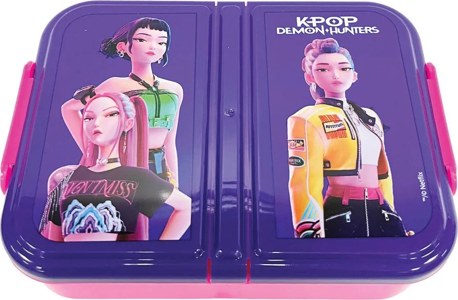 K-pop Démonvadászok Girls több rekeszes uzsonnás doboz, szendvicsdoboz