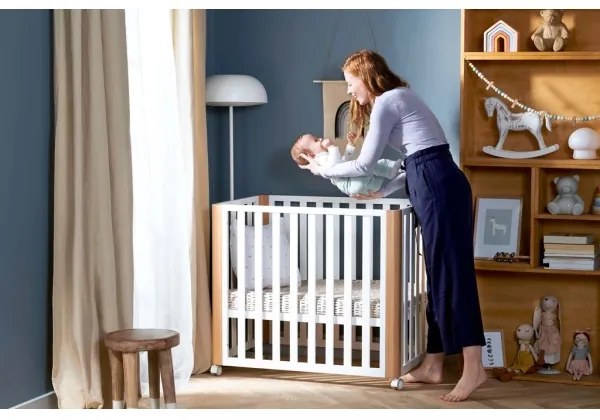 KINDERKRAFT SELECT - KOYA Premium 4 az 1-ben kiságy, bükk/fenyő