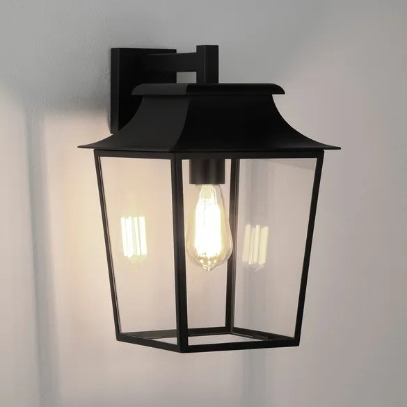 ASTRO LIGHTING 1340011 RICHMOND Modern Kültéri Fali Lámpa Fekete, Átlátszó E27 IP23