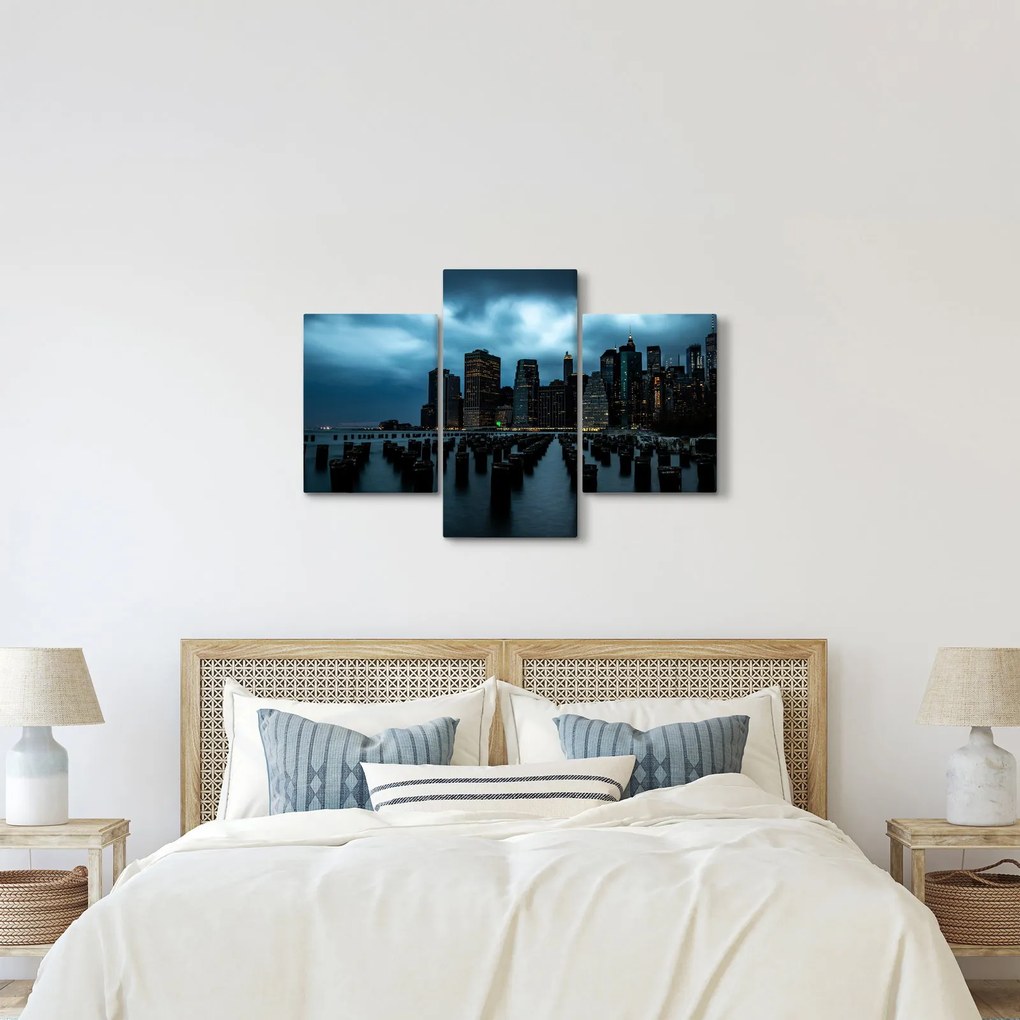 Kép - Kilátás a New York-i felhőkarcolókra (90x60 cm)