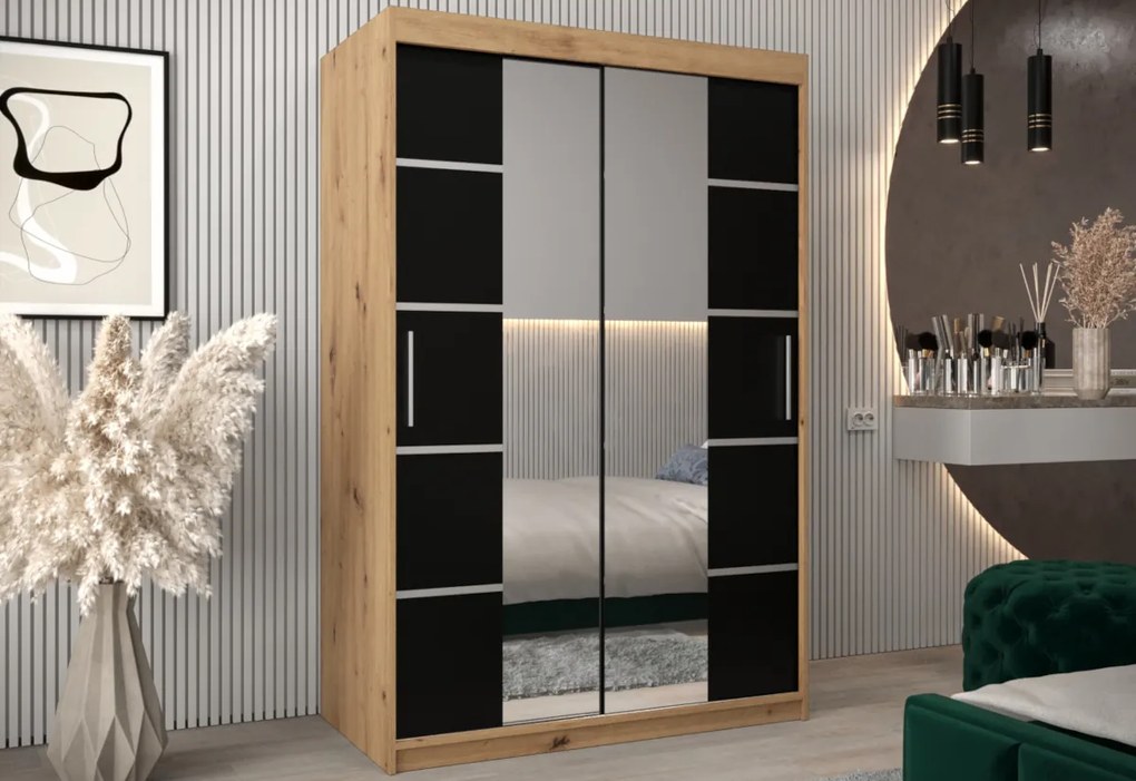 VETRONA 3 ruhásszekrény, 120x200x62, fehér