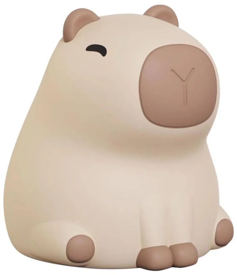 LED RGBW Dimmelhető gyermek lámpa LED/1W/5V USB 1200 mAh kapibara