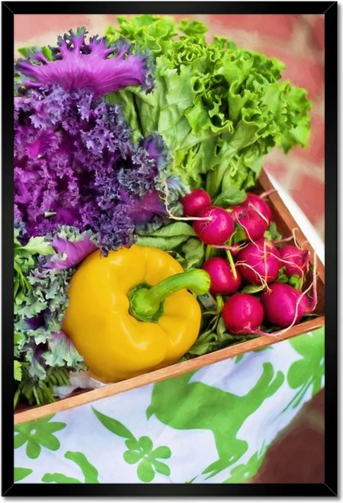 Poszterek keretben 40x60 Zöldségek