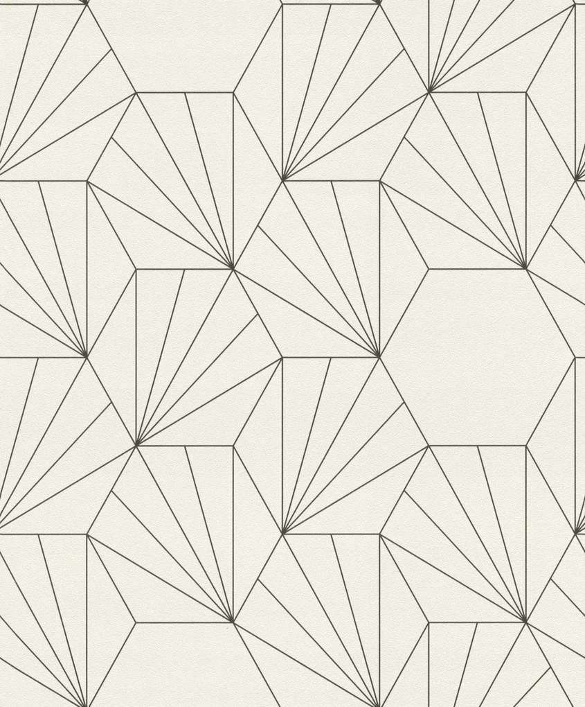 Geometriai tapéta 3d 966213 Rasch modern hálószobába