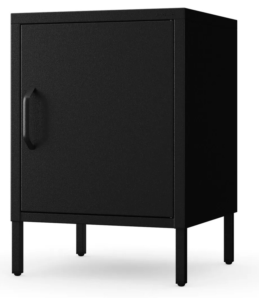 Fekete fém éjjeliszekrény – MIA Modern 424 x 595 x 400 mm
