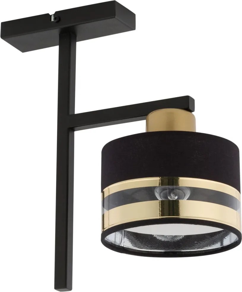 SIGMA LIGHTING 32151 PRO Ernyős Mennyezeti Lámpa Fekete, Arany E27 IP20