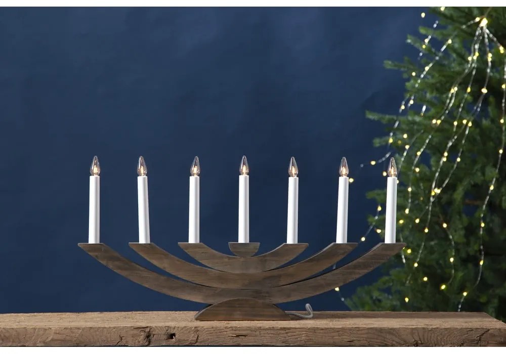 Barna karácsonyi fénydekoráció Navida – Star Trading