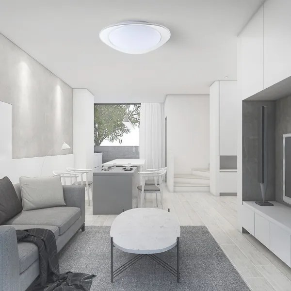 LED Dimmelhető mennyezeti lámpa LED/40W/230V 3000-6500K 45 cm fehér + távirányító