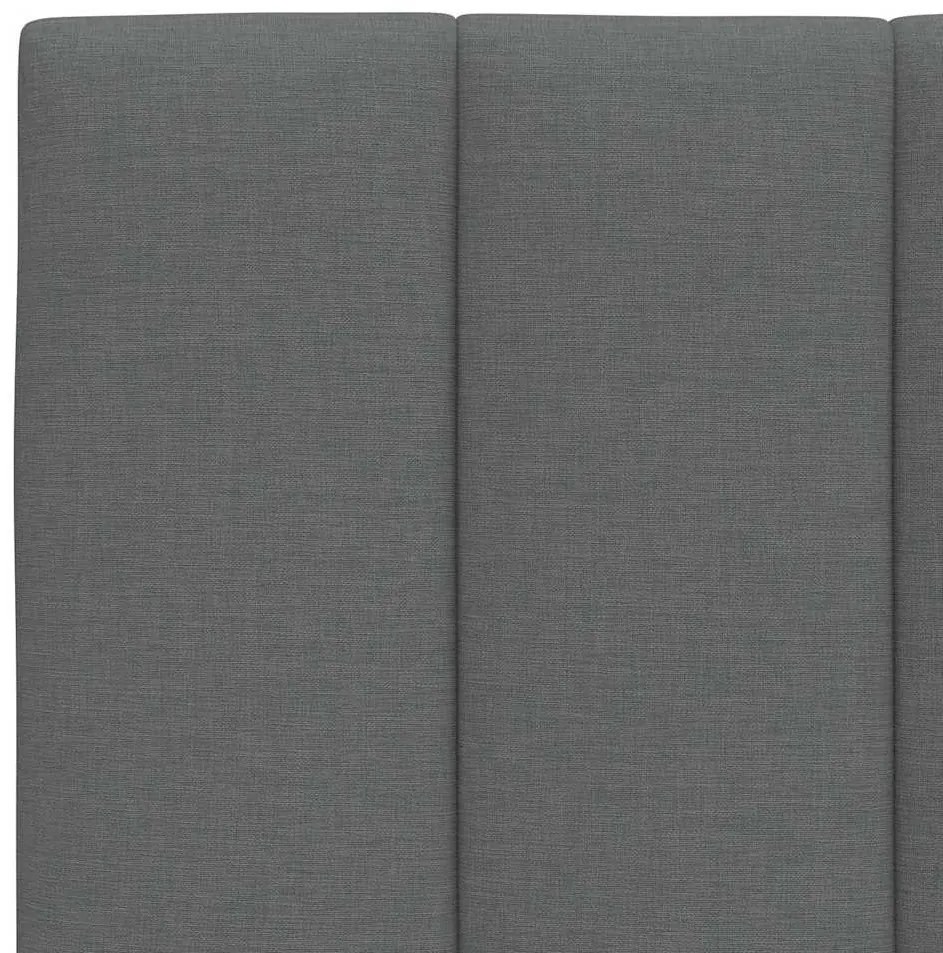 sötétszürke szövet ágykeret matrac nélkül Hanko 140 x 190 cm